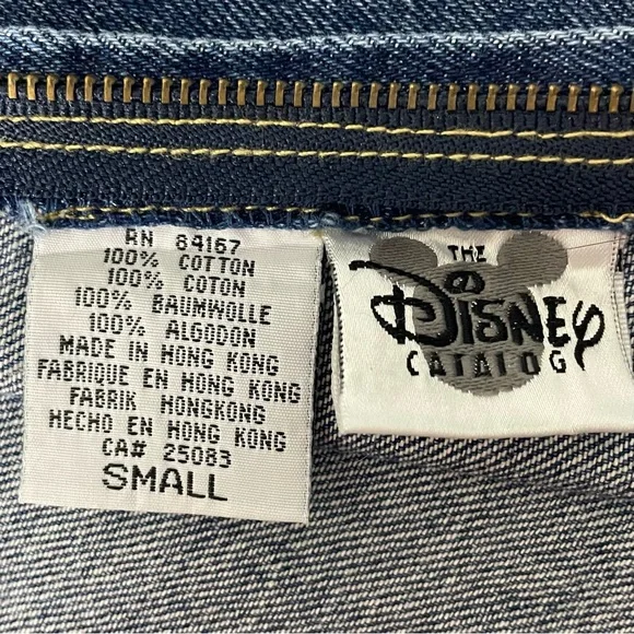 Vintage Disney Lady and the Tramp Denim Jumper Dress Small - Picture 6 of 8